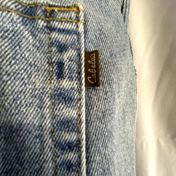 Cabela's Jeans Men's 40x29 Heavy denim light wash blue relaxed fit Mexico - Picture 7 of 11